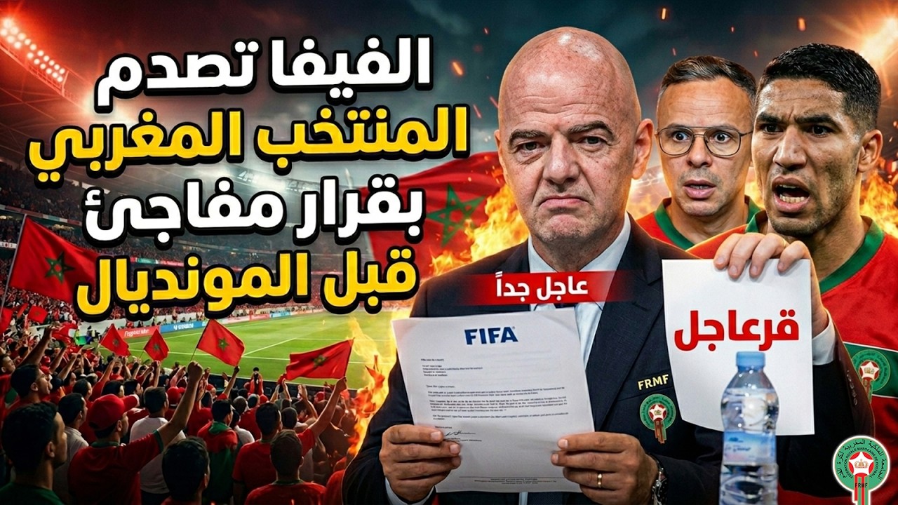 عاجل عاجل..الفيفا تصدم المنتخب المغربي بهذا القرار المفاجئ قبل المشاركة في كاس العالم