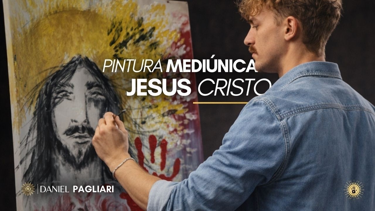 Pintura Mediúnica | Um Encontro com Cristo - Por Daniel Pagliari