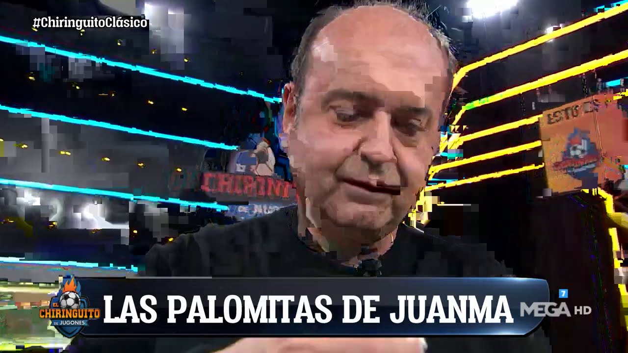 JUANMA RODRÍGUEZ come PALOMITAS en la cara de JOTA JORDI y D'ALESSANDRO