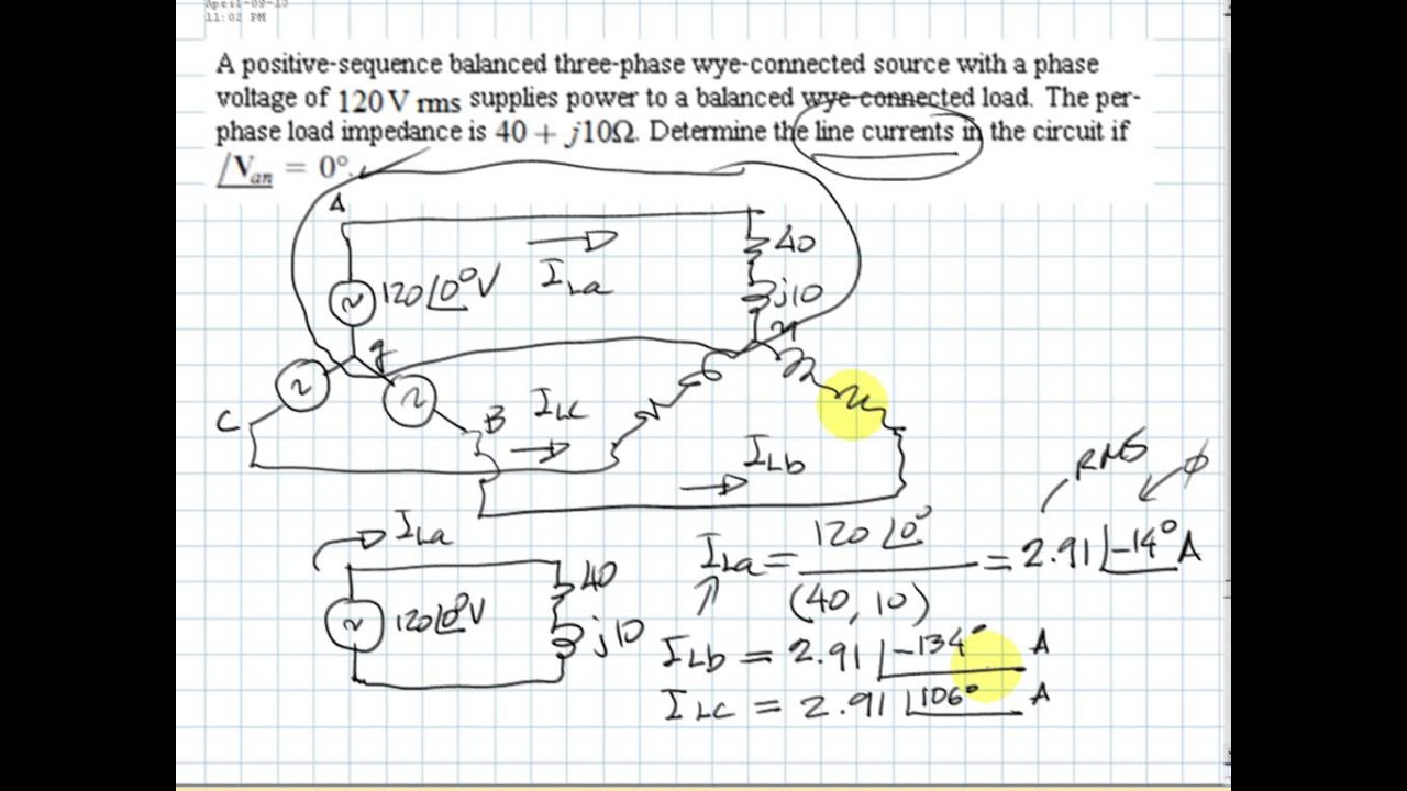 IRWIN 11.10: A three phase very simple exercise.