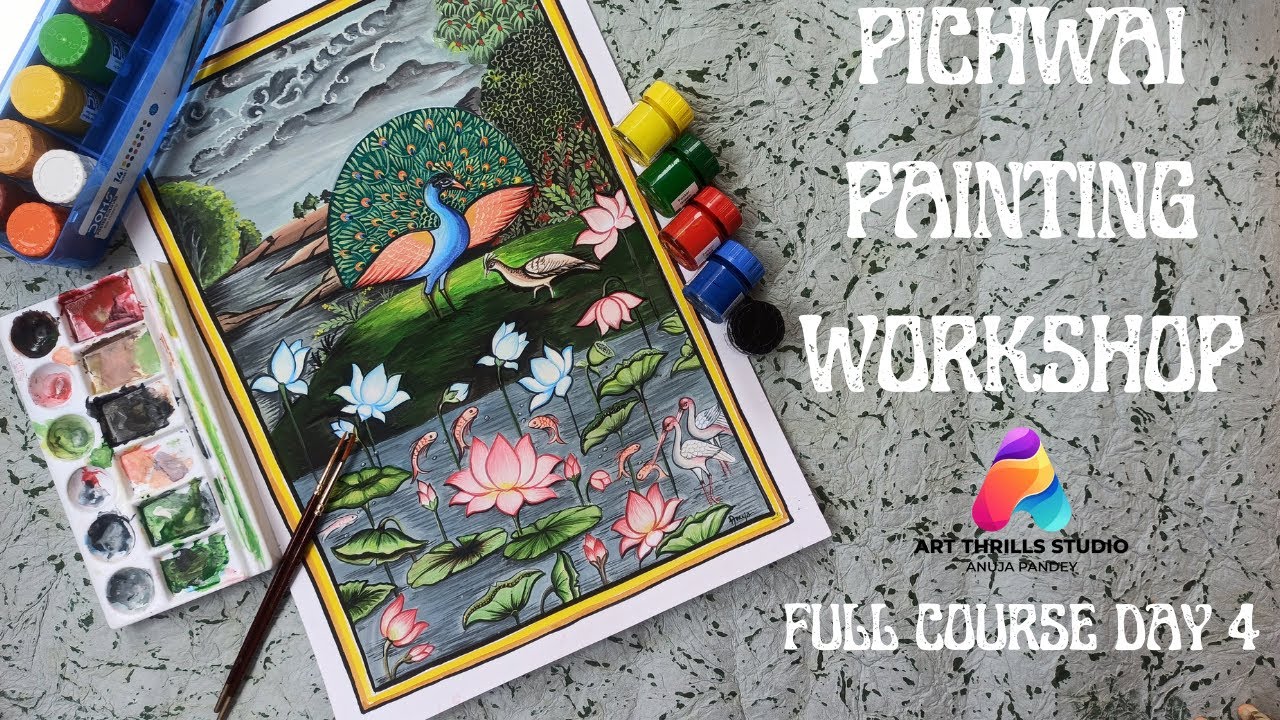 Pichwai Painting Live Tutorial: Day 4