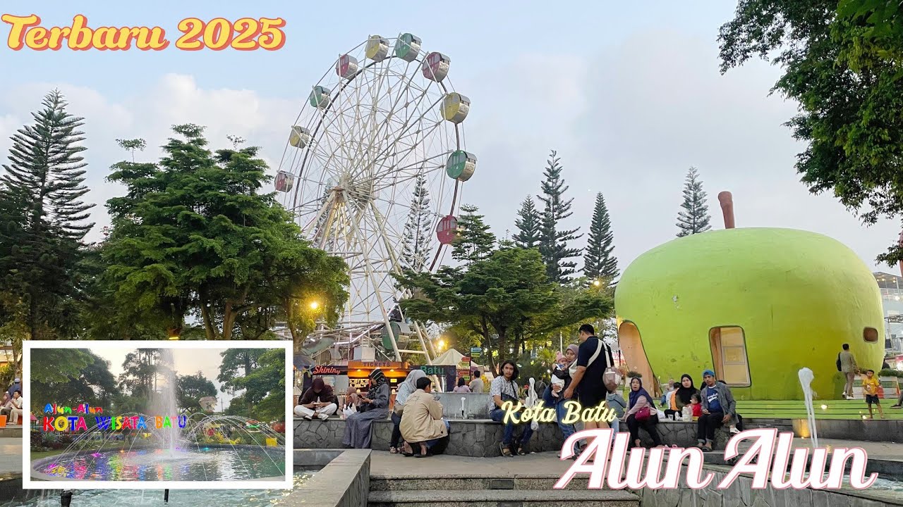 Kondisi Alun Alun Kota Batu Terbaru || Wisata Gratis Dan Kuliner Legend di Kota Batu‼️#wisata