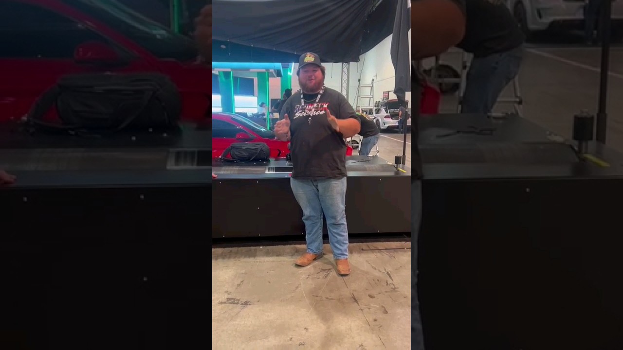 @WestenChamplin @semashow 2023 bringing home his new Dynocom dyno #dynocom #dyno #racecar #smoke