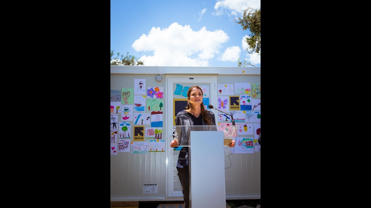 Queen Rania visits the Kara Tepe Refugee Camp- الملكة رانيا تزور مخيم كارا تيبي للاجئين
