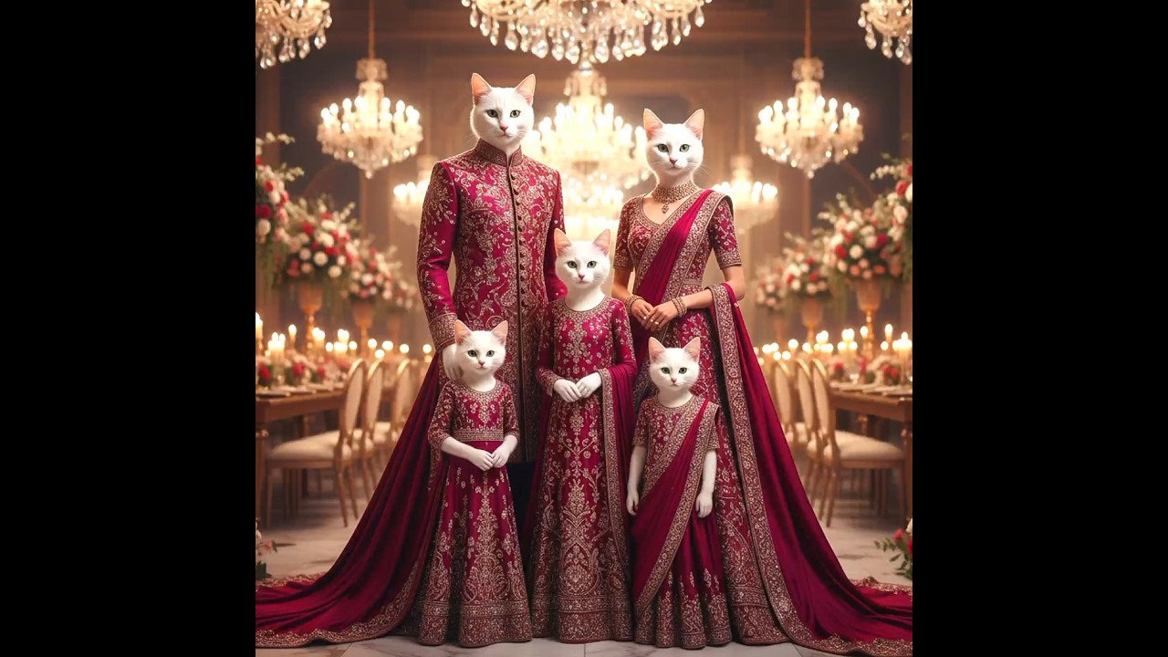Cute Cat Family 