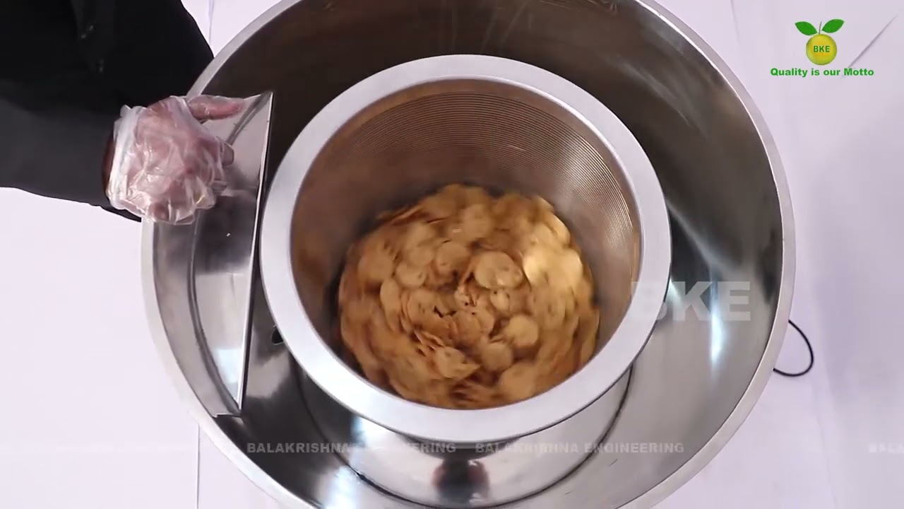 🛢️ Oil Dryer Machine – Efficient Oil Removal for Crispy Snacks | Balakrishna Engineering 🛢️