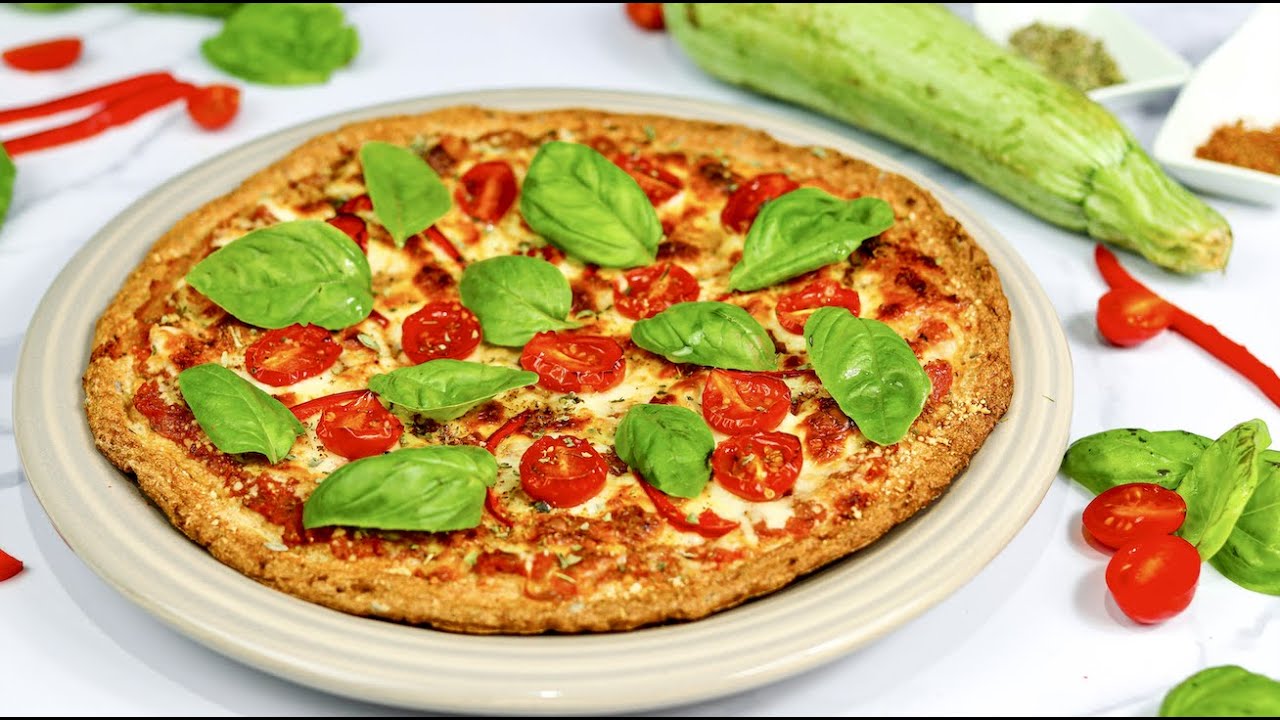 PIZZA DE AVENA Y CALABACÍN 🍕 sin harina de trigo, sin levadura y sin amasado | PRUEBALA!