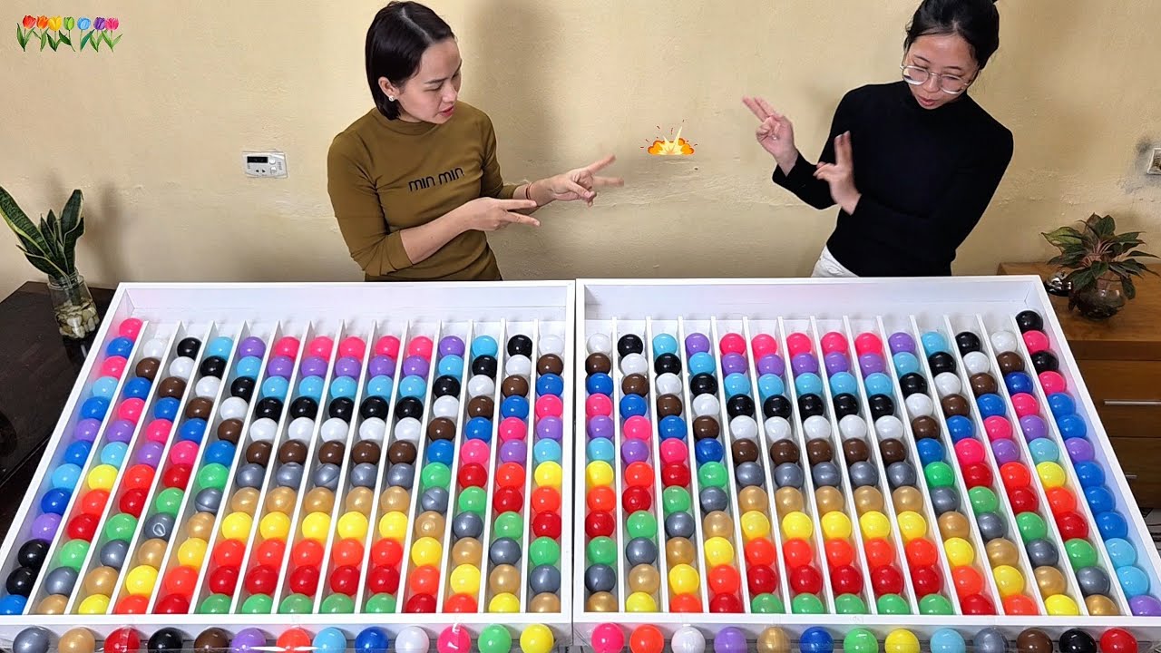 😂 Two Players Chaos in Color Ball Sorting | Satisfying ASMR Puzzle Showdown
