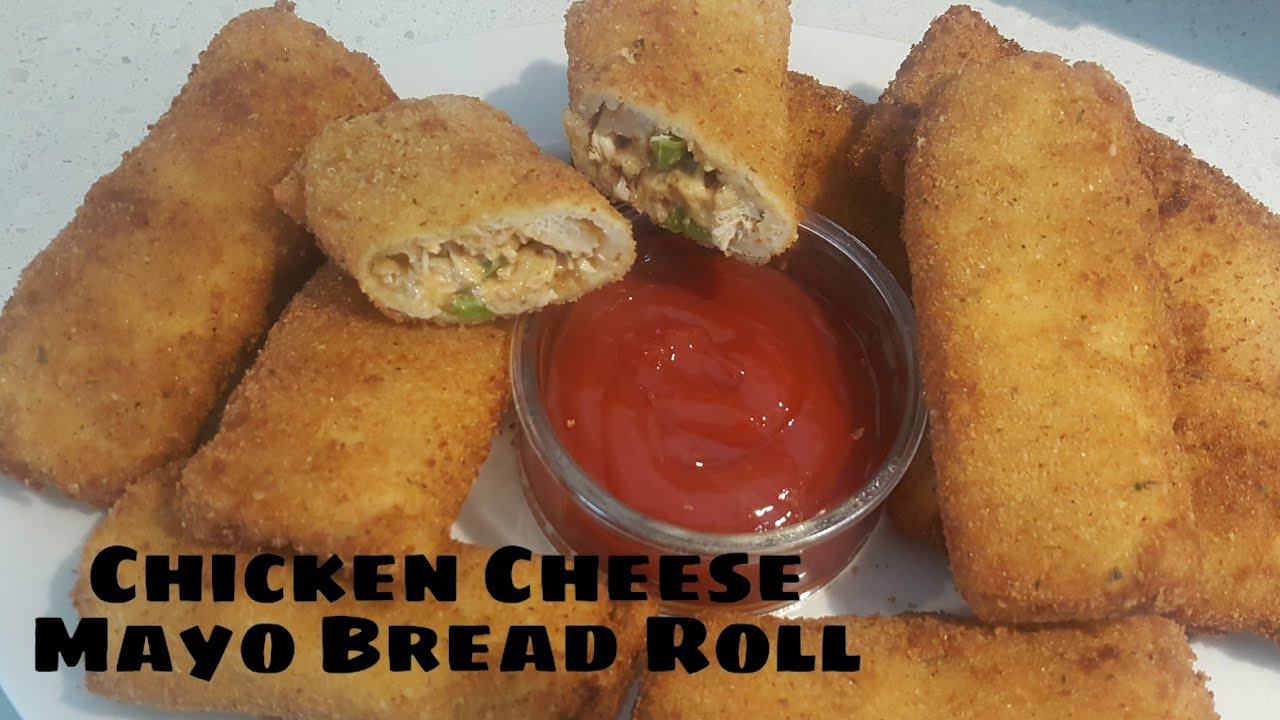 Chicken Cheese Mayo Bread Roll #Ramadanspecial #shazzkitchendiary