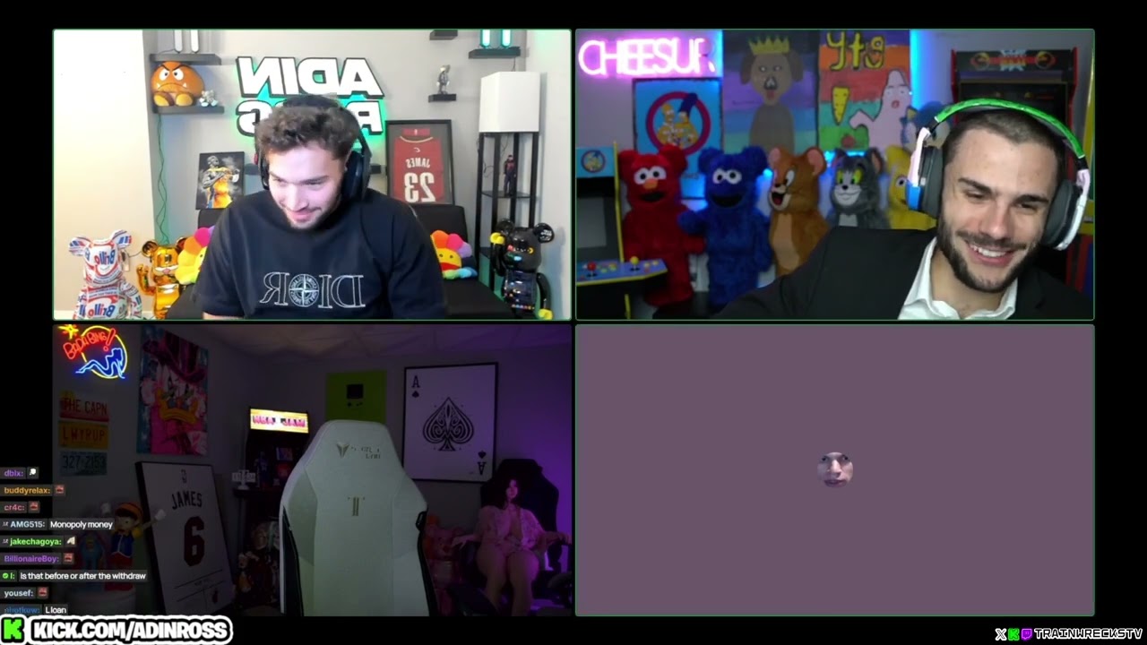 Train talks about Roshtein's fake money