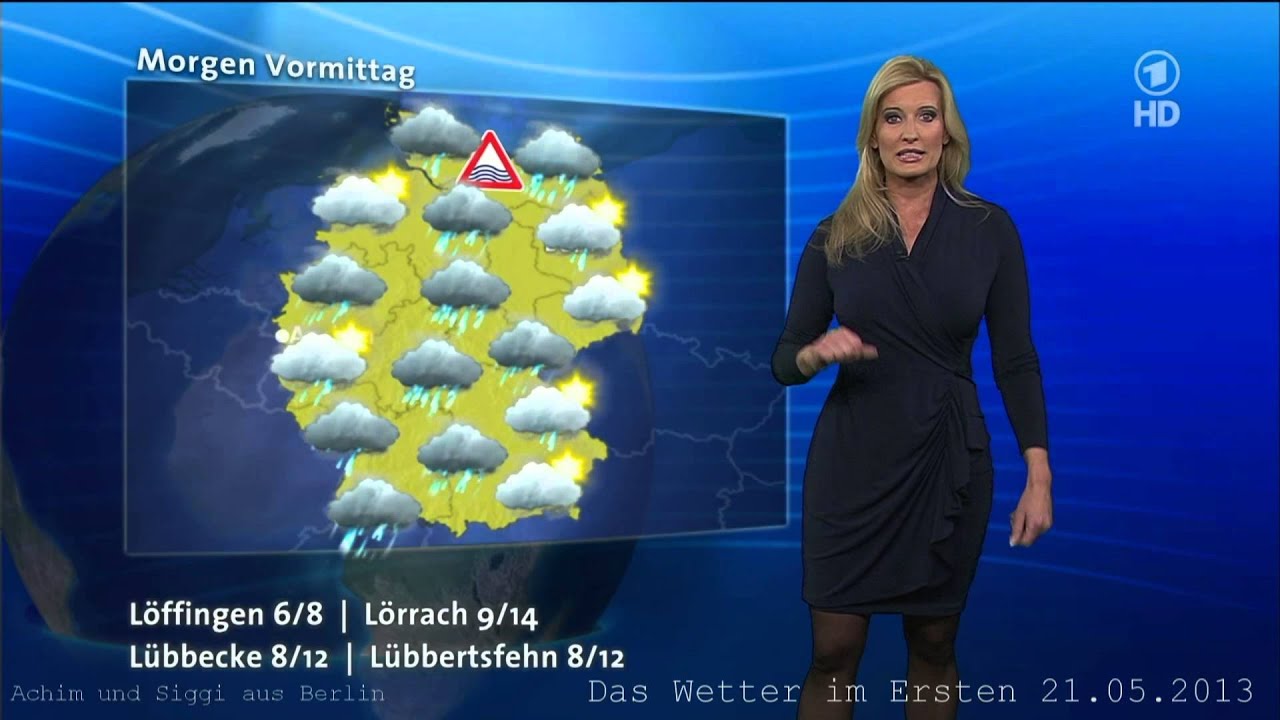 Claudia Kleinert 21.05.2013 Das Wetter im Ersten ARD HD Mai