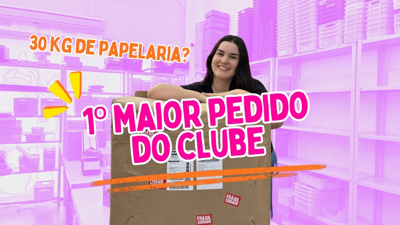 MAIOR PEDIDO DO MÊS🦄✨ QUASE 30KG DE PAPELARIA