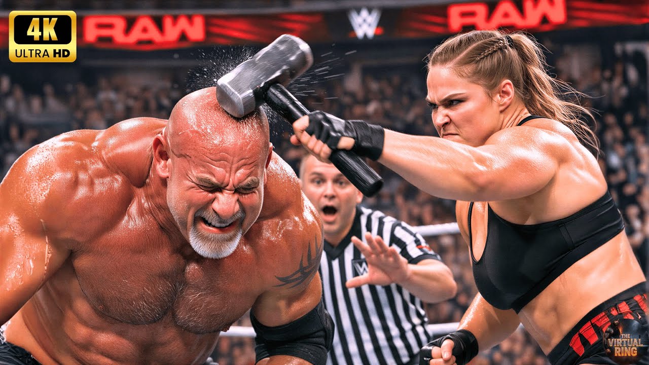 RONDA ROUSEY vs GOLDBERG • MONDAY NIGHT RAW 2026 • FULL MATCH 🏁 #rondarousey #goldberg