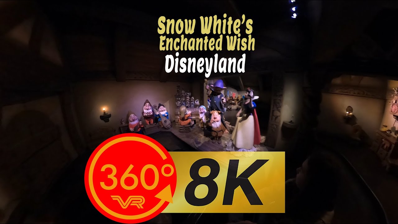 Snow White's Enchanted Wish | 8K 360 VR spatial audio | Disneyland