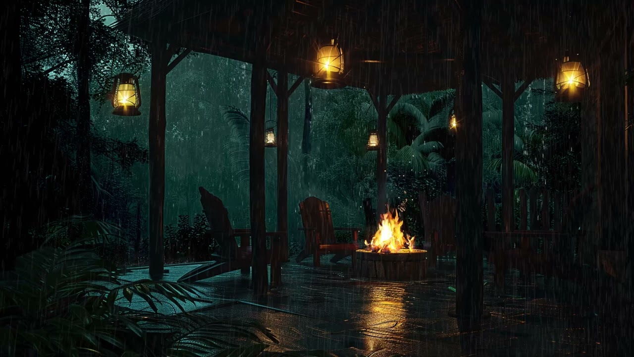 Deep Jungle Rain Ambience | Binaural Sleep Therapy for Mental Clarity and Anxiety Detox Tonight