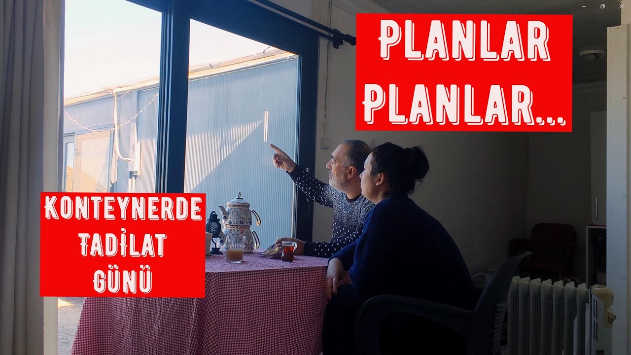 Bir Çay, Bir Plan, Bir Tadilat: Konteynerde Eksikleri Bitiriyoruz 🛠️