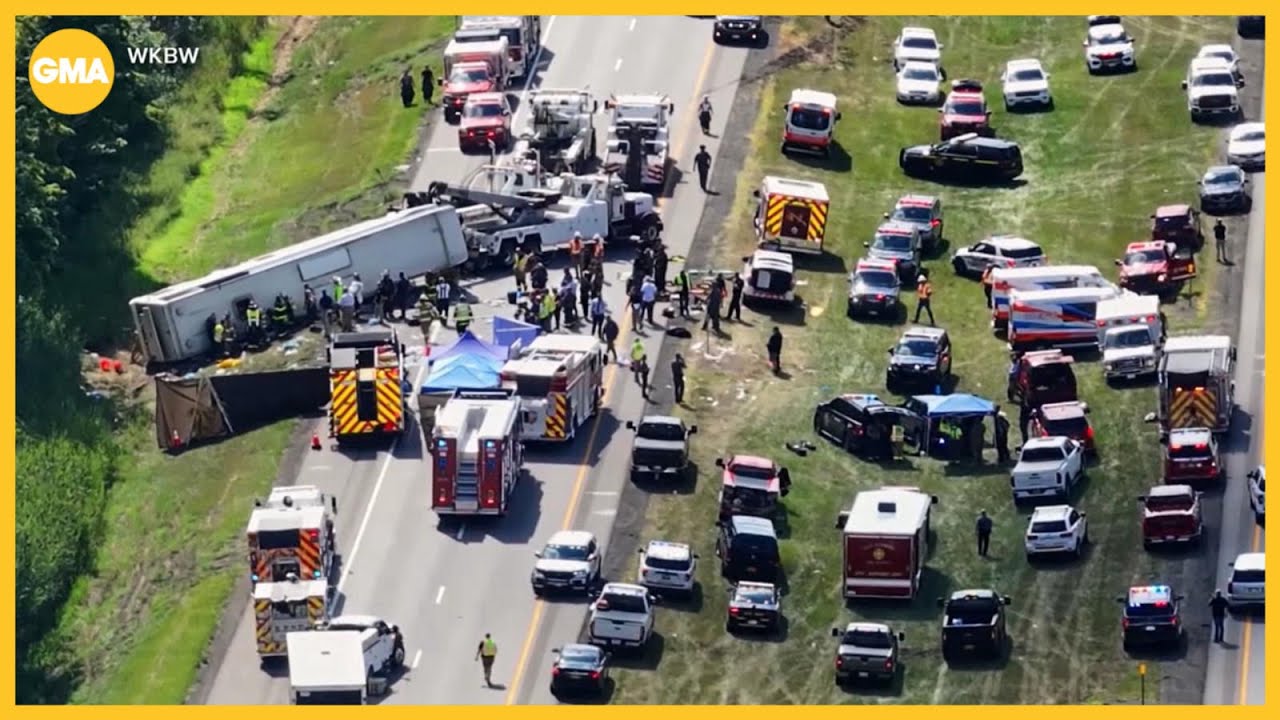 Multiple people killed in Niagara Falls tour bus crash