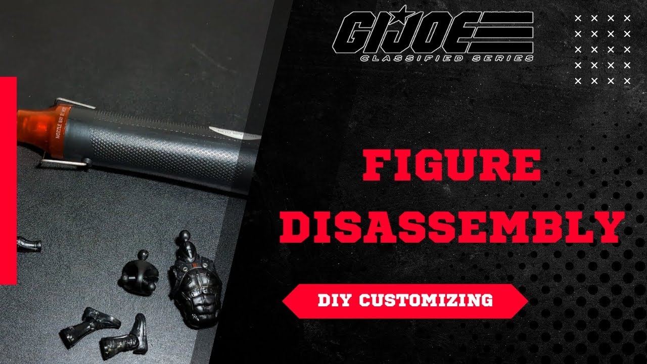 G.I. Joe Classified Figure Disassembly Using Heat Gun Method