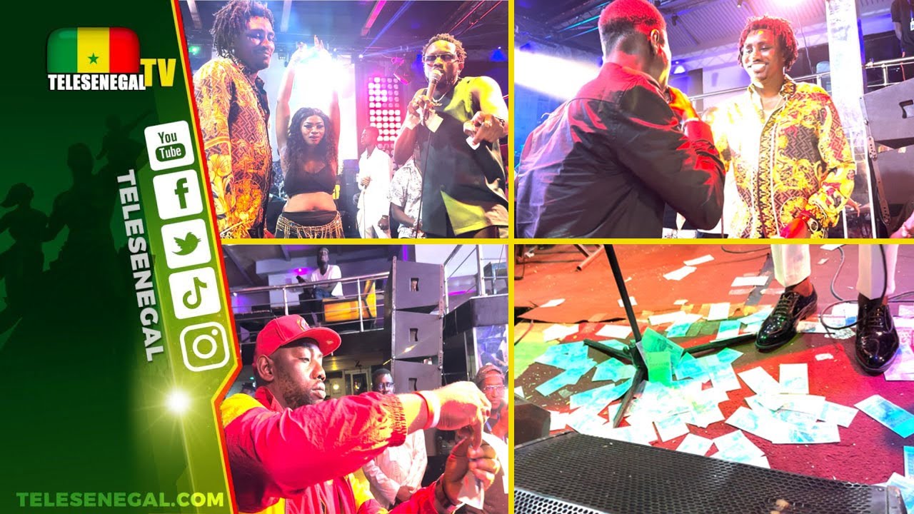 Duo inédit Soirée Thiat: quand Bass Thioung chante S Aidara devant Wally & se fait arroser de billet