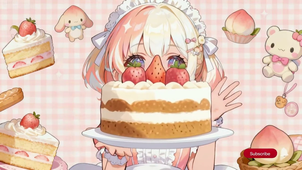 Peach Oolong Cake BGM | Sweet & Cozy Anime Music for Study & Relax