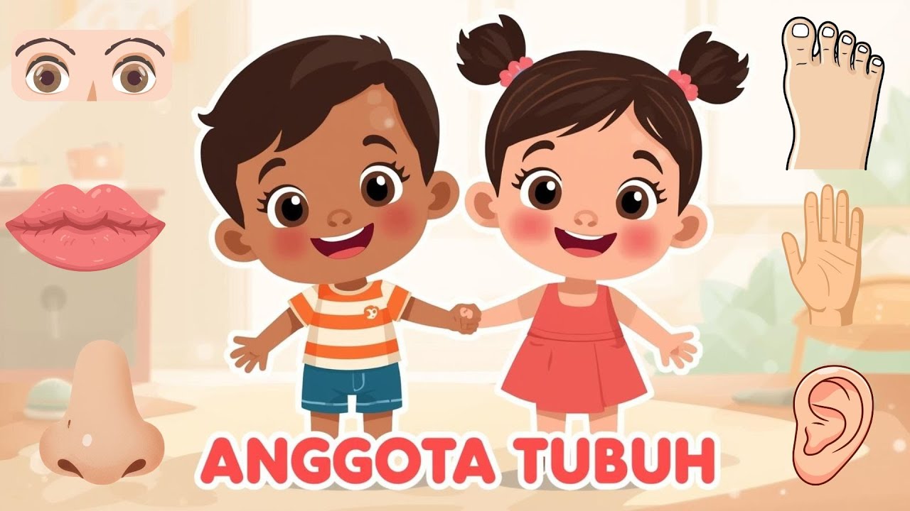 LAGU ANAK ANAK | ANGGOTA TUBUH | MENGENAL BAGIAN BAGIAN DI TUBUH