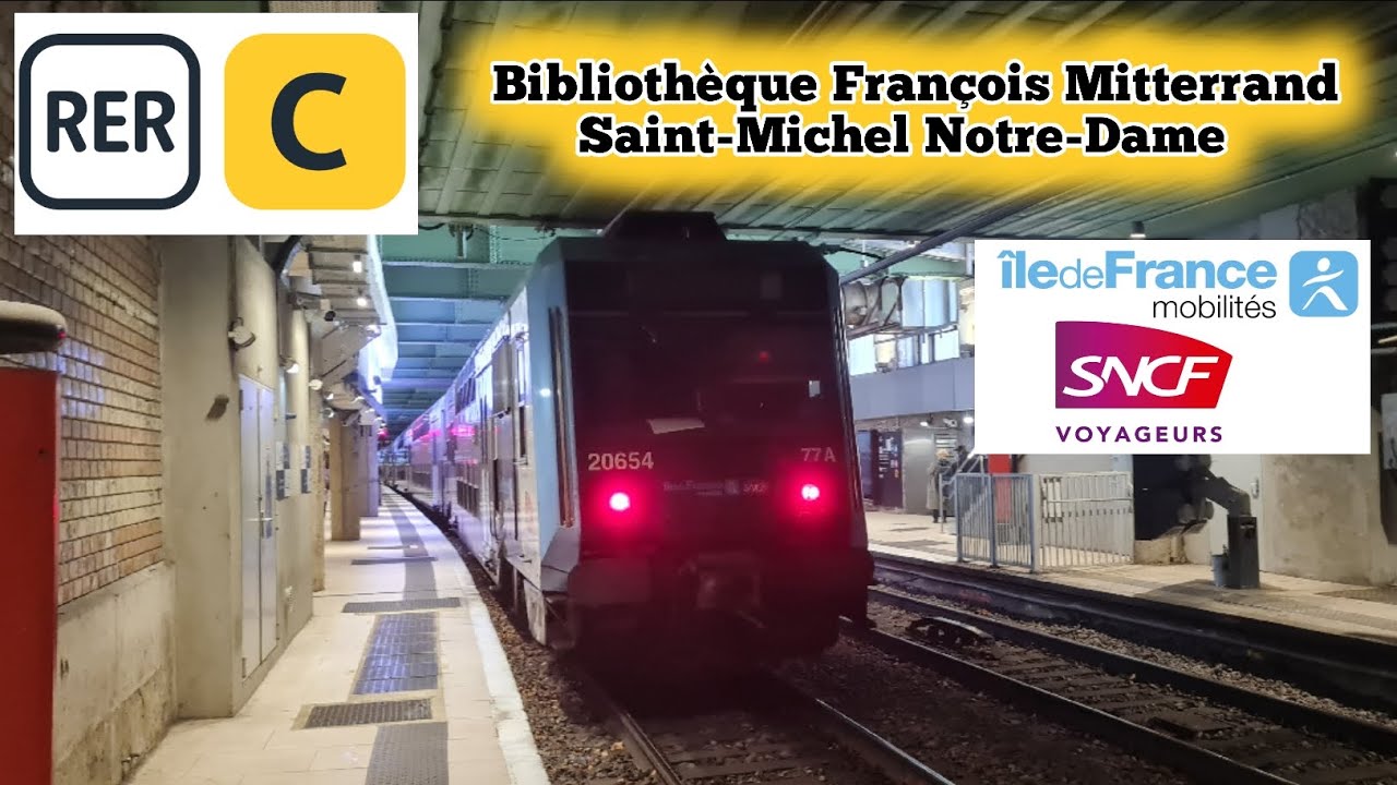 RER C Z20500 IDFM Le Trajet Entre Bibliothèque François Mitterrand➡️Saint-Michel Notre Dame