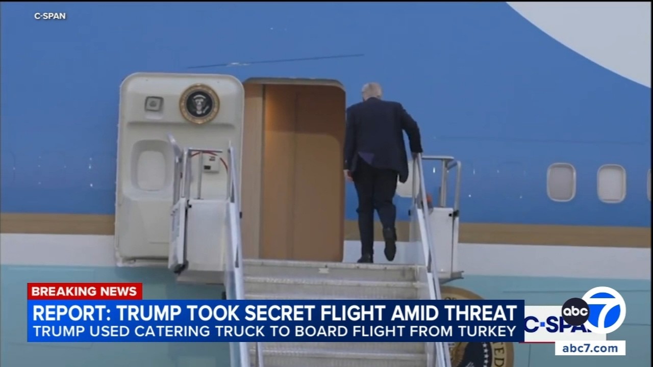 Trump reportedly used catering truck to sneak off Air Force One amid Iranian threats