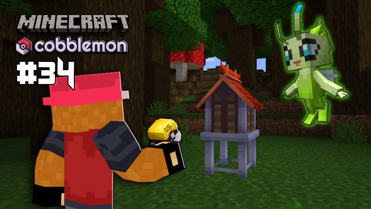 Capturando o Mítico Celebi! - Cobblemon Minecraft - Ep. 34