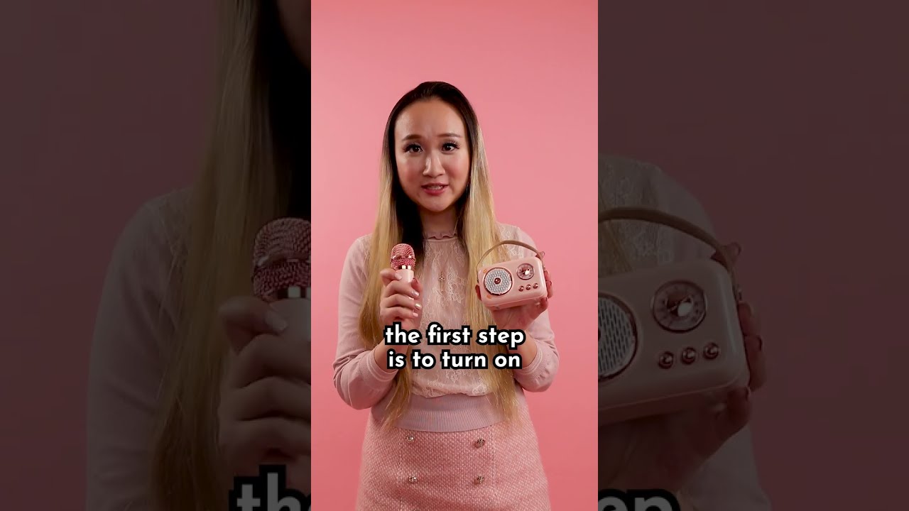 The mini karaoke machine: how to use it #shorts