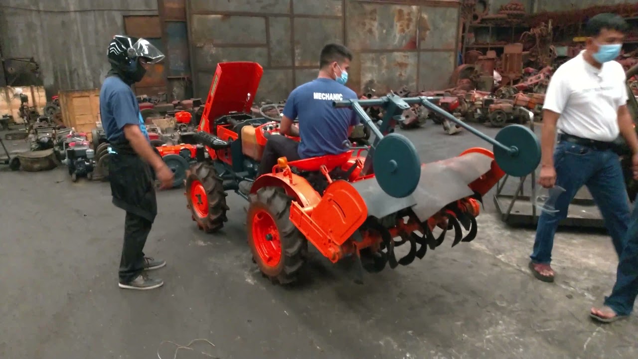 Kubota Mini Tractor B6001 With Rotovator Test Drive With Customer - Metro Manila, Philippines