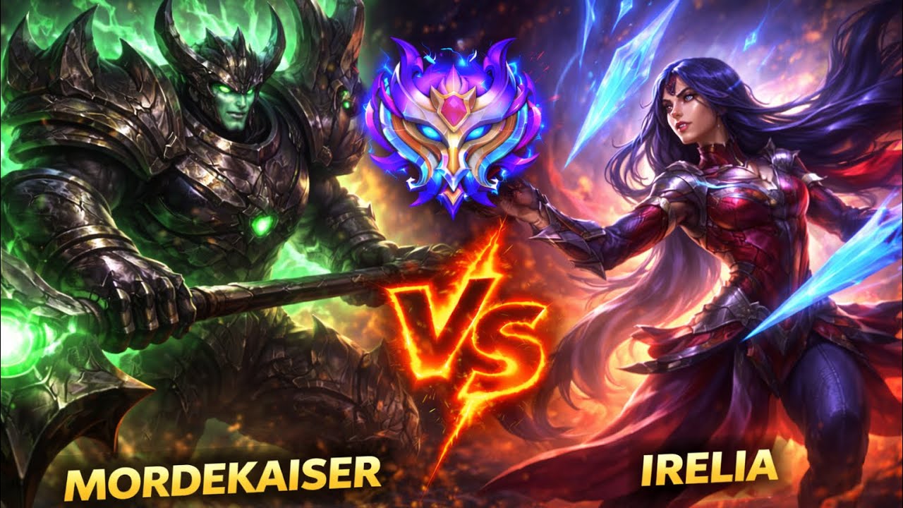 Mordekaiser VS Irelia Top Lane Challenger | 4K Wild Rift Ranked Gameplay