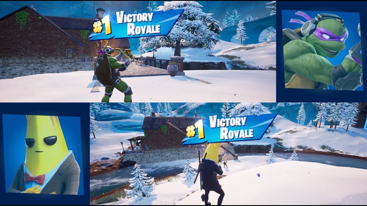 Fortnite 2 Player Split Screen - VICTORY Royale Zero Build - Duos