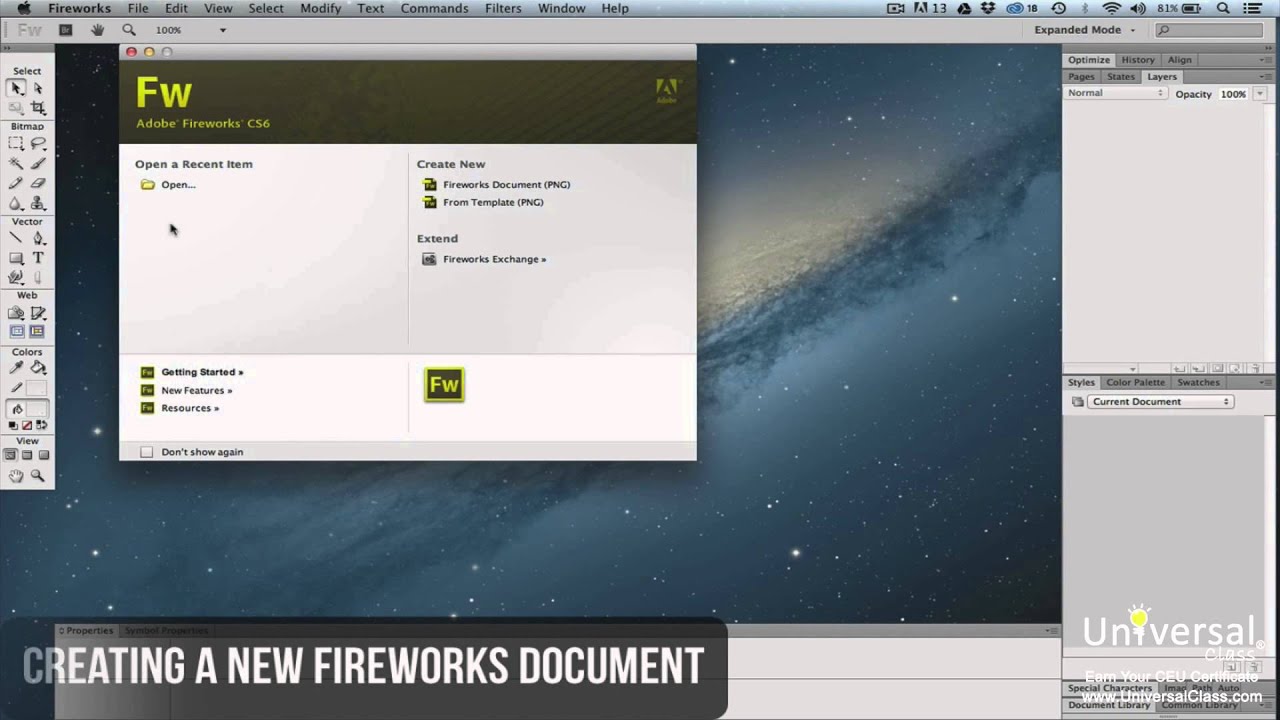 Introduction to Adobe Fireworks