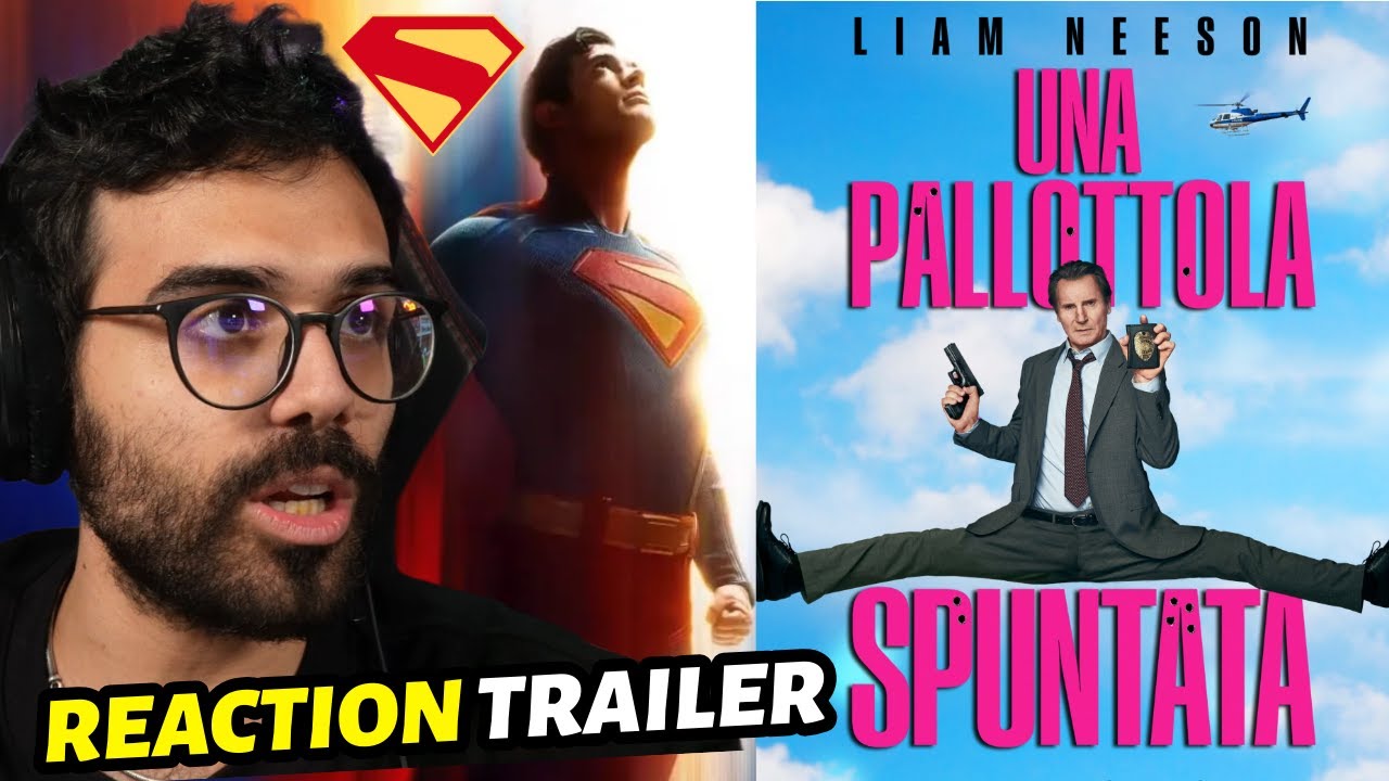 Reaction ai NUOVI film di SUPERMAN e UNA PALLOTTOLA SPUNTATA - Dario Moccia reaction trailer