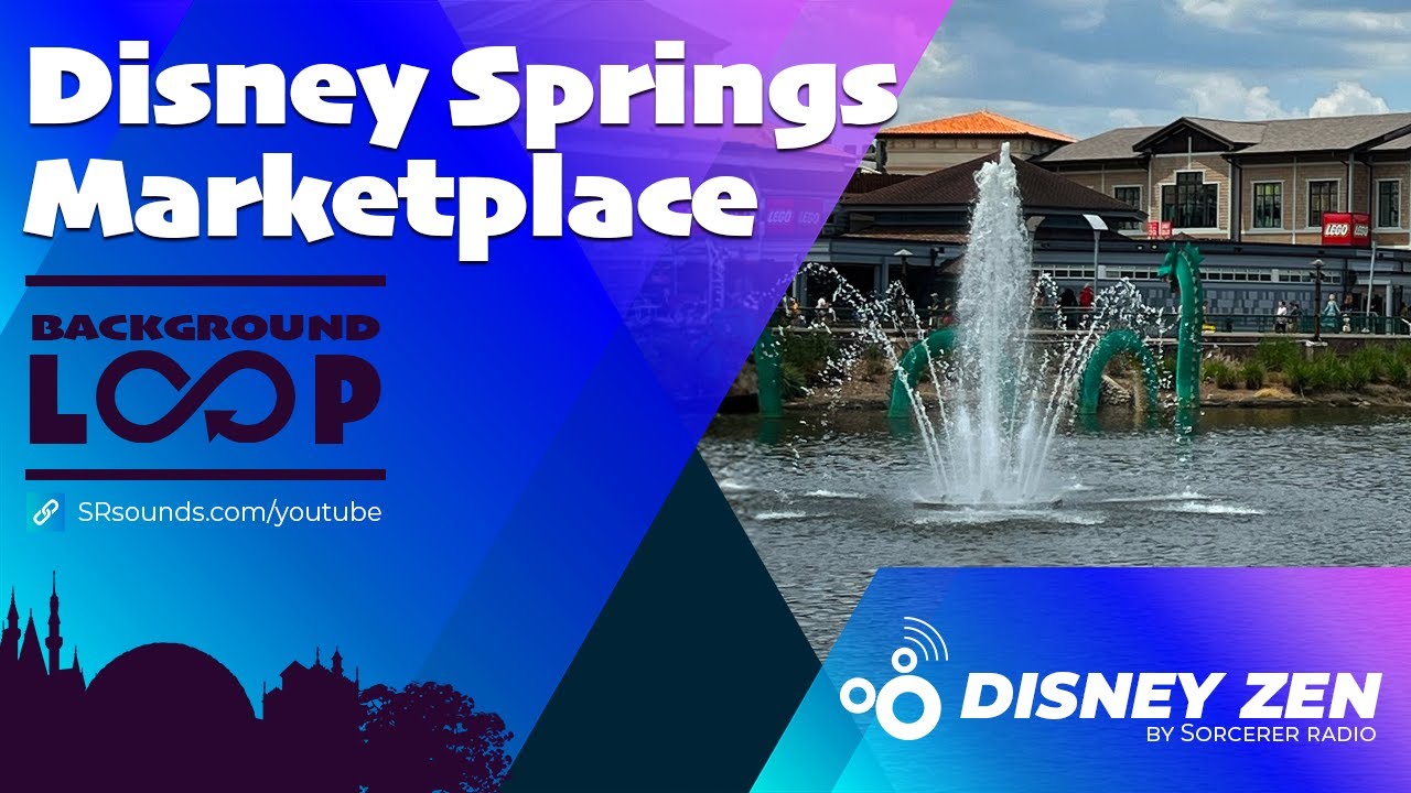 Disney Springs Marketplace Music Loop in 4k