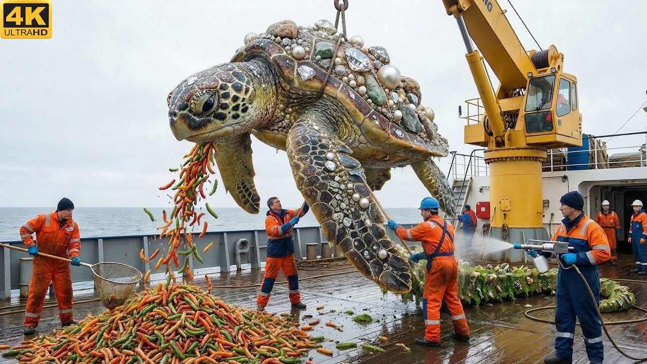 Brave Team Saves Giant Turtle Trapped Under Stones, Pearls & Diamonds 🐢✨🌊