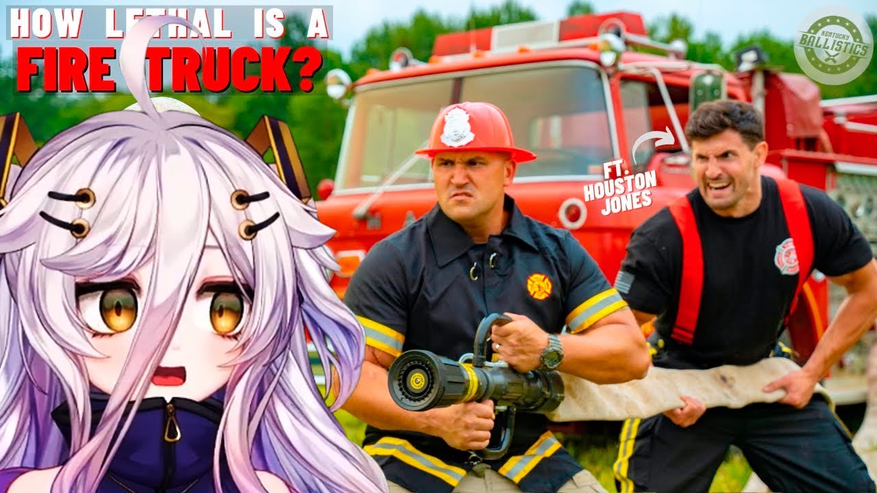 HENYA REACT To How Lethal Is A Fire Truck ??? (ft. Houston Jones) by Kentucky Ballistics