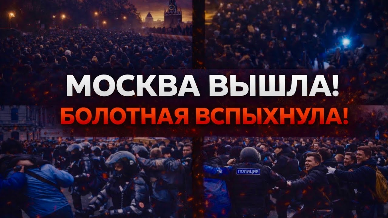 🚨 СРОЧНО! ПРОТЕСТЫ В МОСКВЕ &mdash; БОЛОТНАЯ ВСПЫХНУЛА! НАЧАЛИСЬ АРЕСТЫ СТУДЕНТОВ!