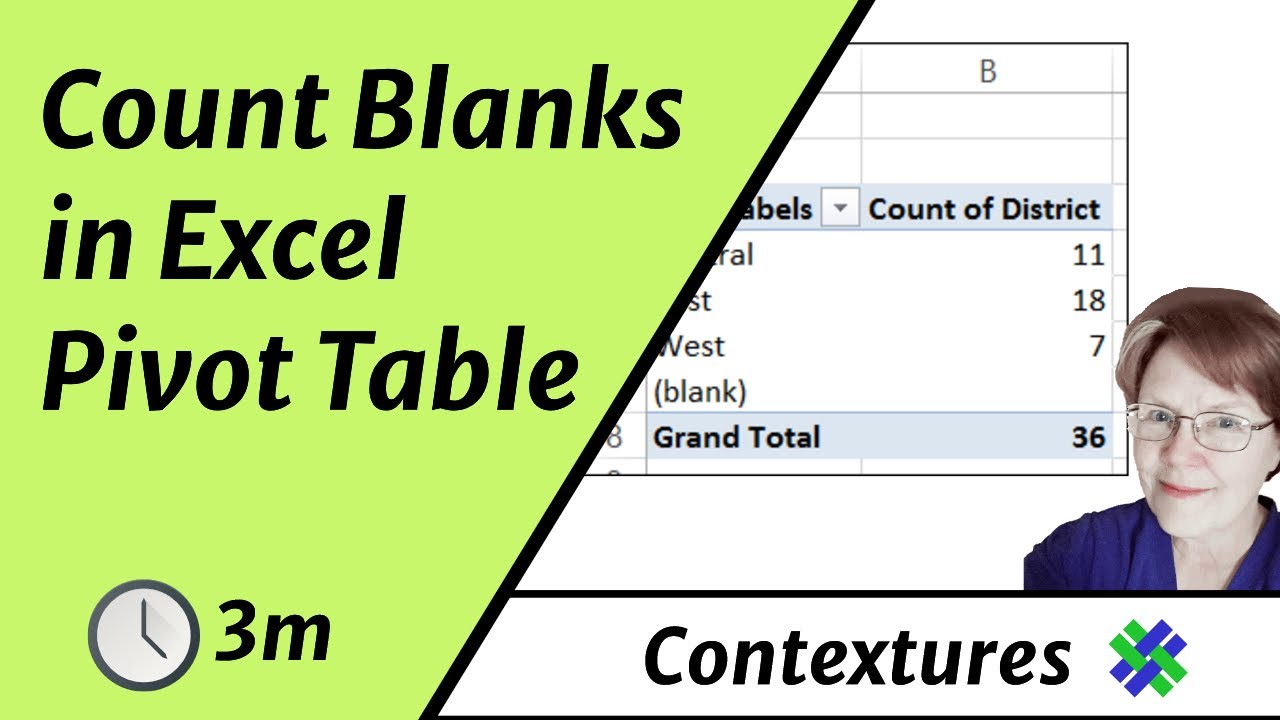 Count Blanks in Excel Pivot Table