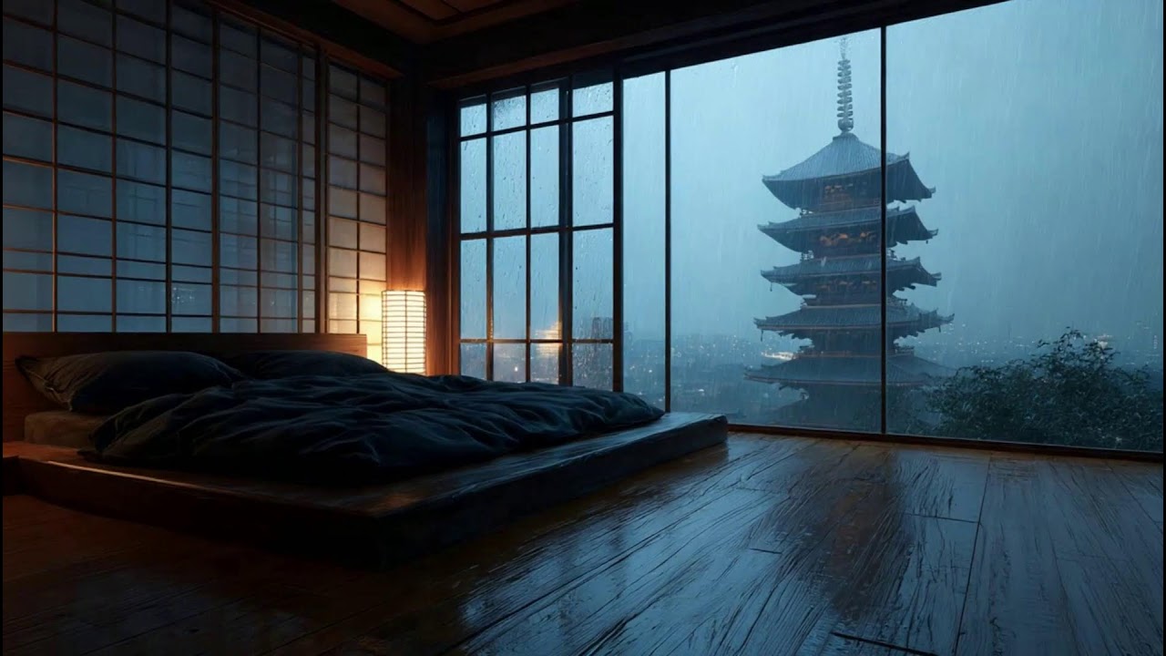Fall Asleep Instantly 🌙 | Relaxing Sleep Music with Gentle Rain for Insomnia & Stress Relief