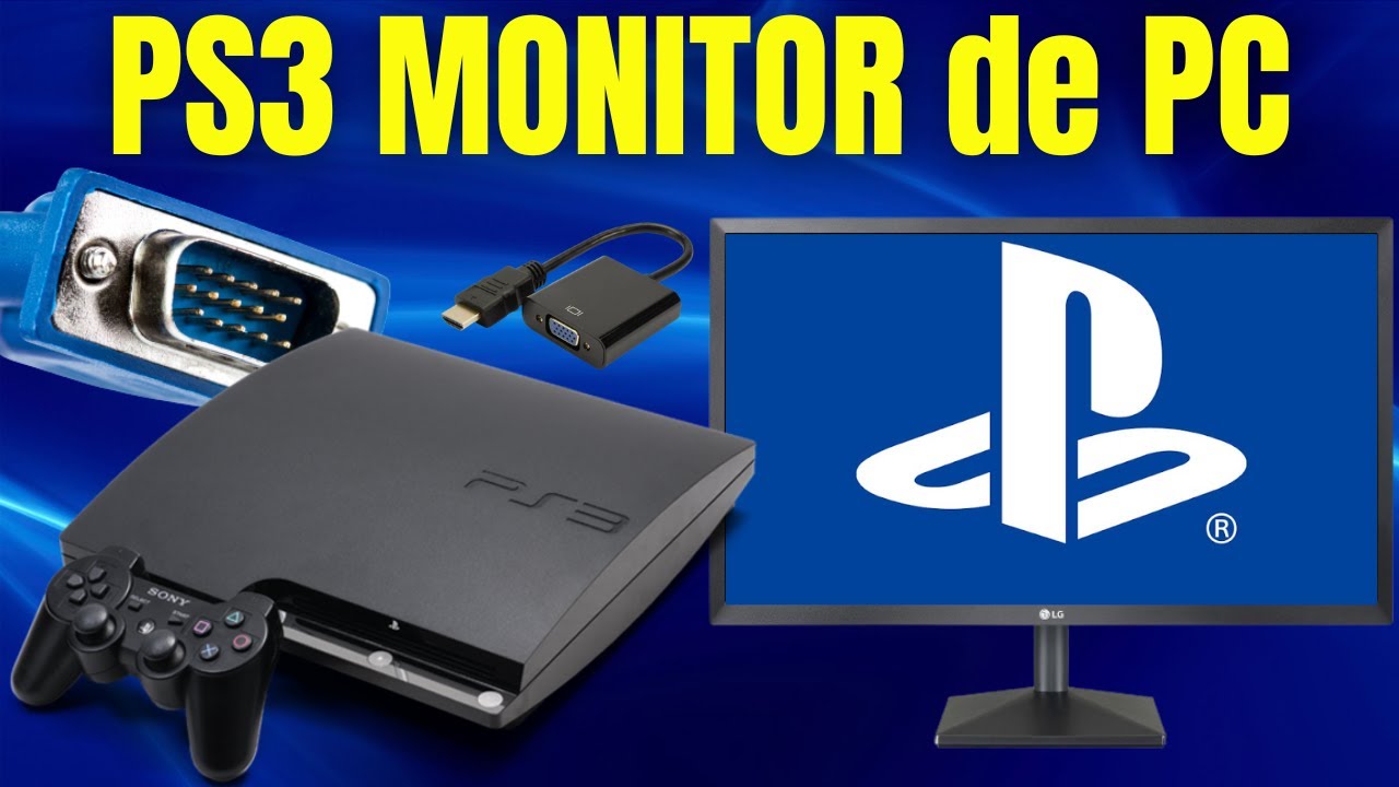 Como ligar PLAYSTATION 3 no MONITOR