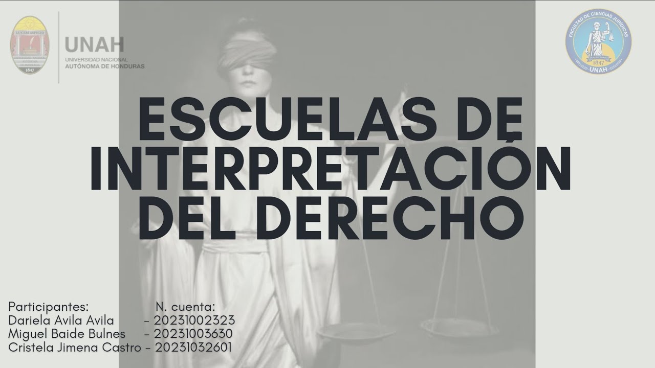 Escuelas de Interpretación del Derecho