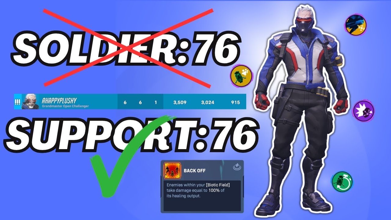 I Turned SOLDIER 76 into SUPPORT 76 in STADIUM... and its BROKEN (Overwatch 2)