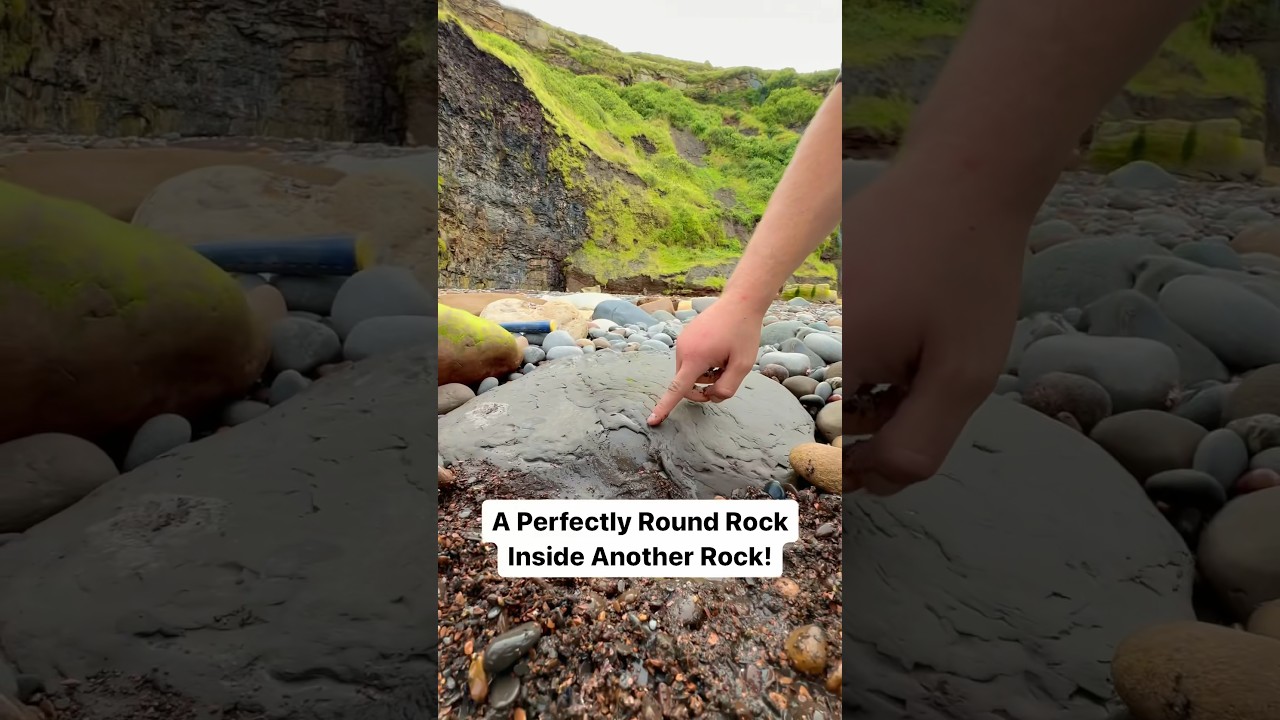We FOUND A HUGE Pyrite Ball Inside A LARGE Beach Stone! WHAT Will Be Inside? 😵😱🤯😵&zwj;💫🦖🔨