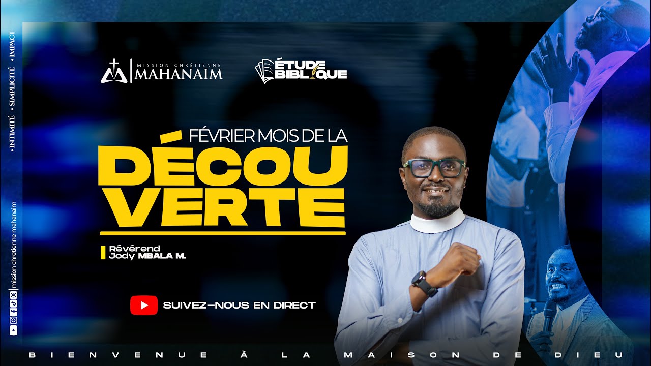 BIENVENUE À NOTRE CULTE D'ETUDE BIBLIQUE | THEME : LA DESTINEE PROPHETIQUE | REV. JODY MBALA