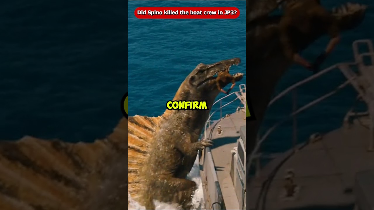 Does Rebirth Confirms that Spinosaurus Killed the Boat Crew in Jurassic Park 3? Shorts #Viral