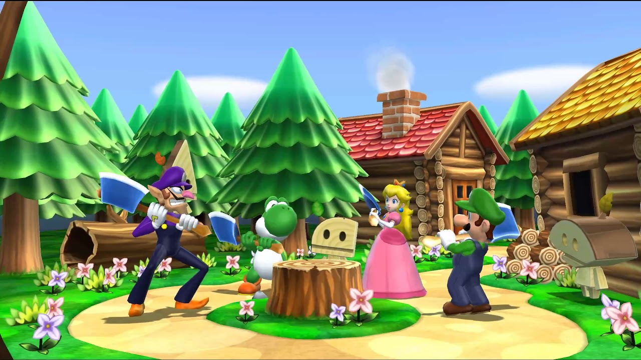 Mario Party 9 Step It Up - Peach vs Luigi vs Yoshi vs Waluigi Master Difficulty | Mario Gaming
