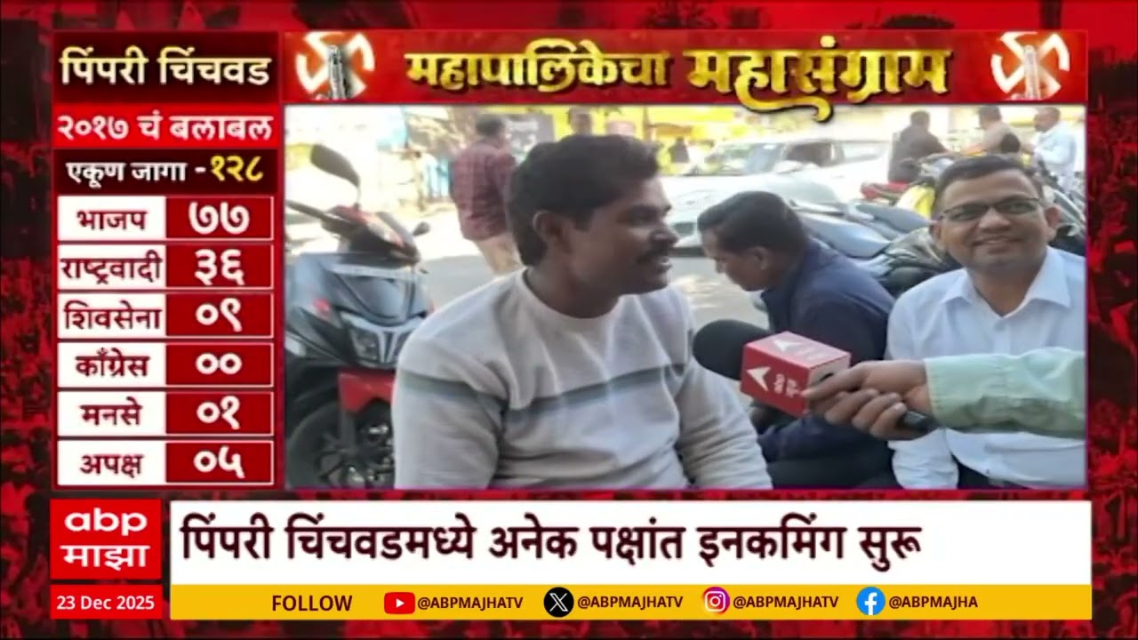 Mahapalikecha Mahasangram Pimpri Chinchwad:महापालिकेचा महासंग्राम,पिंपरी चिंचवडमधील नागरिकांशी संवाद