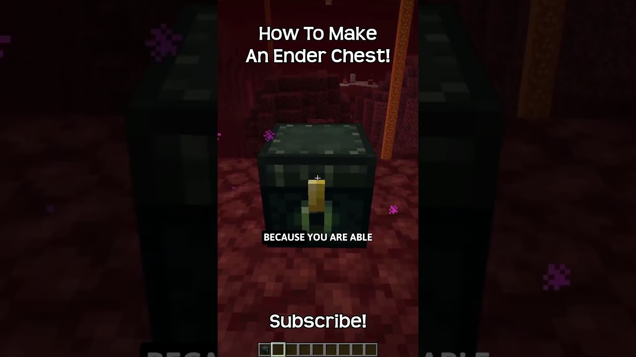 How To make An Ender Chest In Minecraft?!