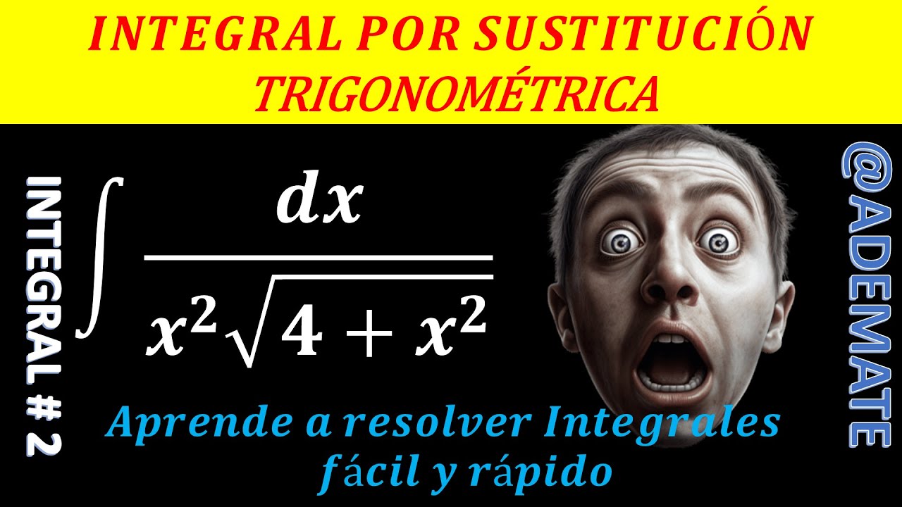 Integrales | Integral de (dx)/(x^2sqrt(4+x^2)) por sustitución trigonométrica ejercicio 2